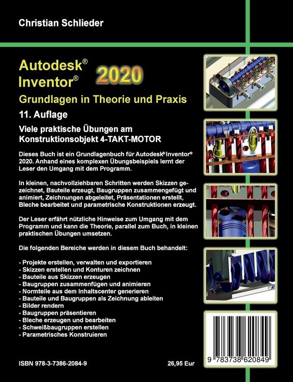 Produktbild: Autodesk Inventor 2020 - Grundlagen in Theorie und Praxis