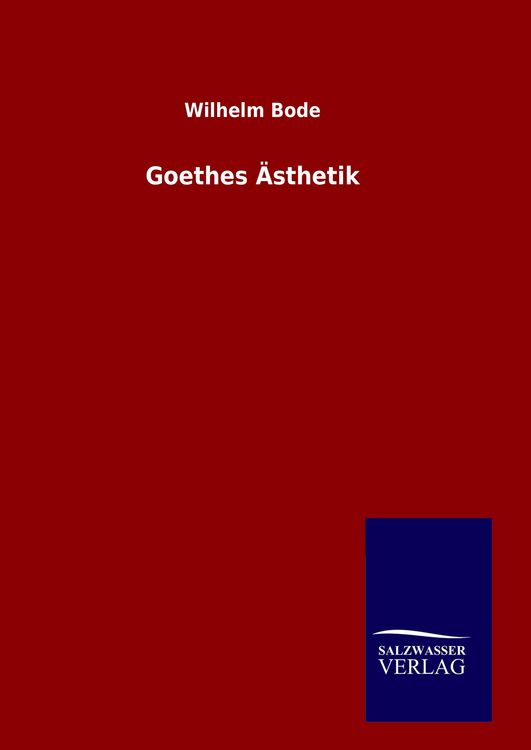 Produktbild: Goethes &Auml;sthetik
