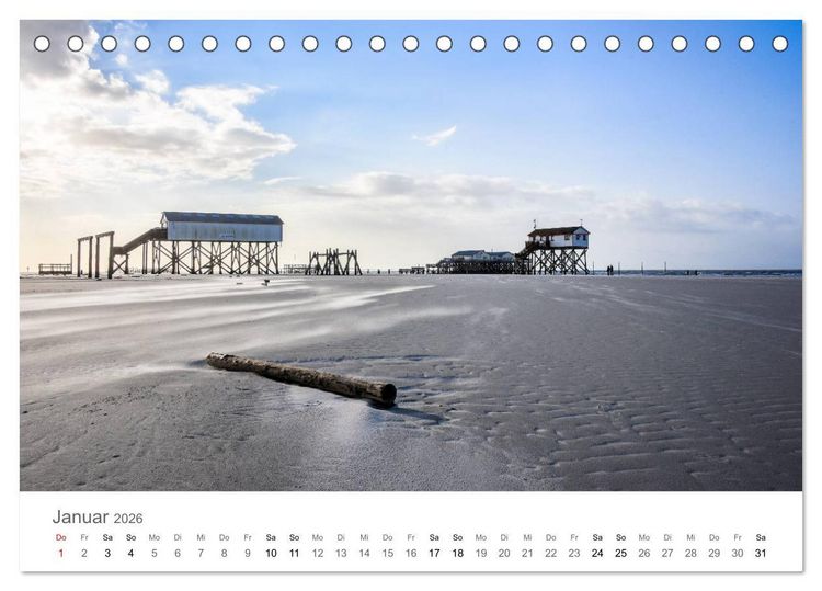 Produktbild: Nordfriesland (Tischkalender 2026 DIN A5 quer), CALVENDO Monatskalender