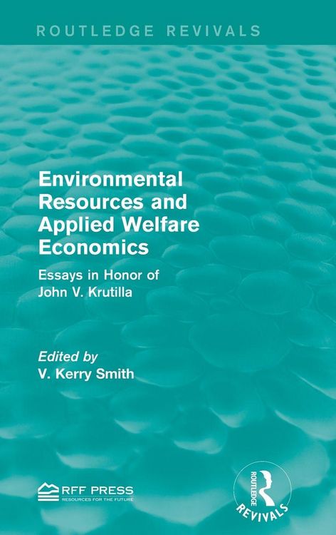 Produktbild: Environmental Resources and Applied Welfare Economics