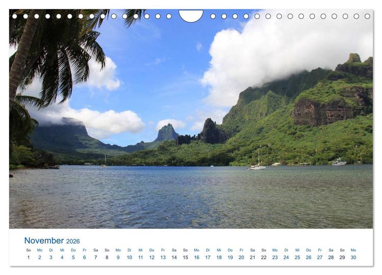 Produktbild: S&uuml;dsee-Insel Mo'orea (Wandkalender 2026 DIN A4 quer), CALVENDO Monatskalender