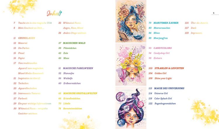 Produktbild: Gl&uuml;cklich kreativ &ndash; Zwei B&uuml;cher im Bundle: 37 Mixed-Media-Motive malen