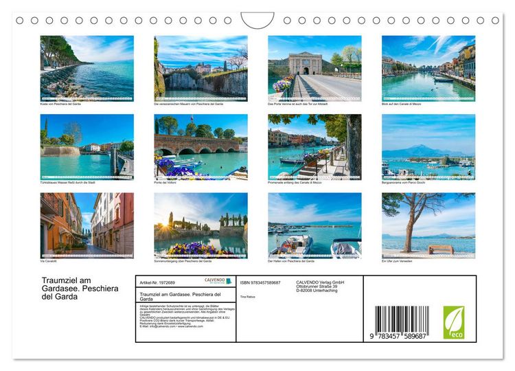 Produktbild: Traumziel am Gardasee. Peschiera del Garda (Wandkalender 2026 DIN A4 quer), CALVENDO Monatskalender
