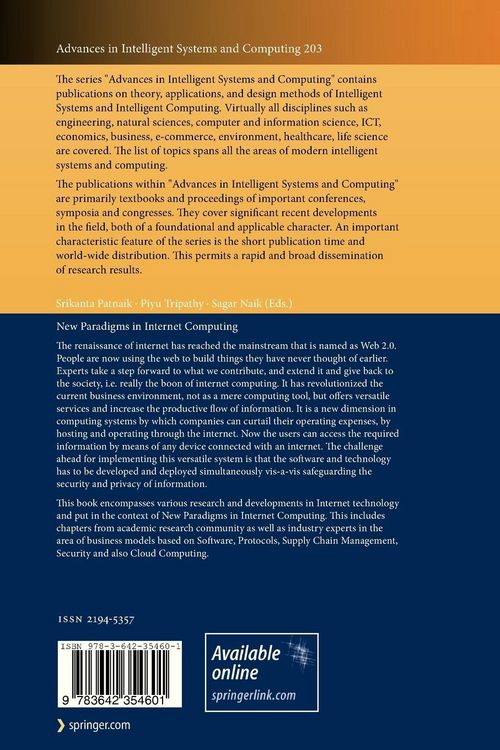 Produktbild: New Paradigms in Internet Computing