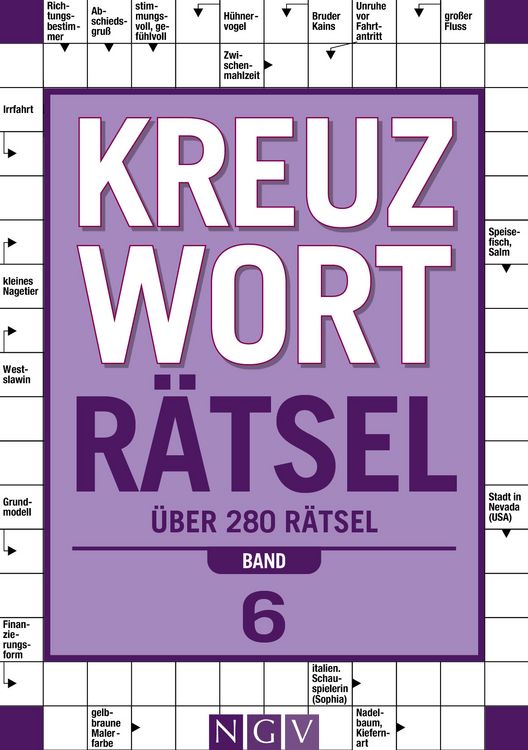 Produktbild: Kreuzwortr&auml;tsel &bull; Band 6 I &Uuml;ber 280 R&auml;tsel f&uuml;r Erwachsene