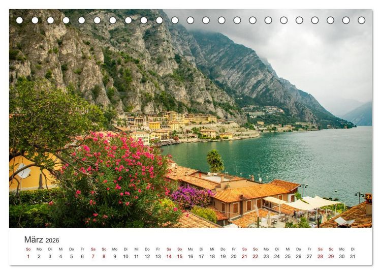 Produktbild: Limone sul Garda - Traumreiseziel (Tischkalender 2026 DIN A5 quer), CALVENDO Monatskalender
