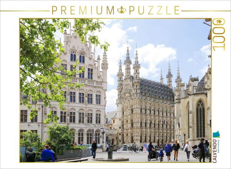 Produktbild: CALVENDO Puzzle L&ouml;wen (Leuven), Blick zum Grote Markt | 1000 Teile Lege-Gr&ouml;&szlig;e 64x48cm Foto-Puzzle f&uuml;r gl&uuml;ckliche Stunden