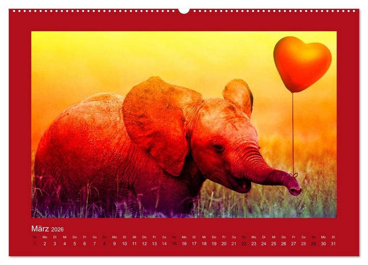 Produktbild: Botschaften mit Herz! (Wandkalender 2026 DIN A2 quer), CALVENDO Monatskalender