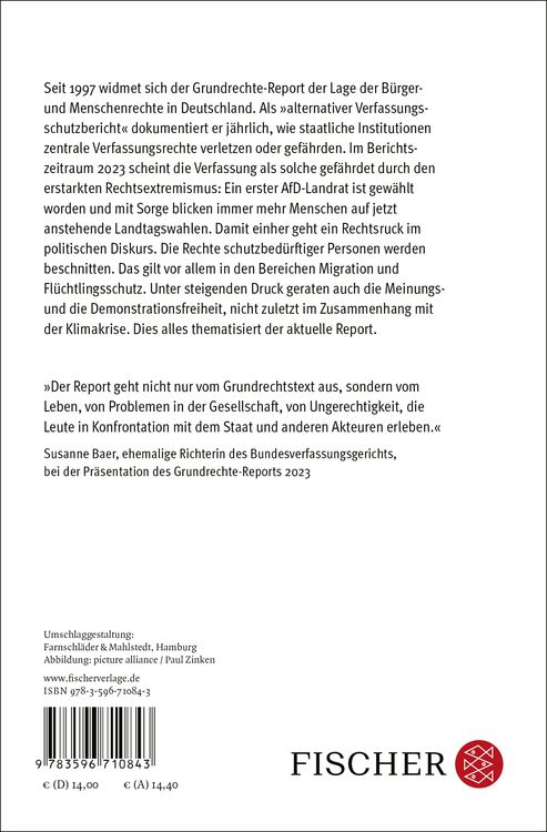 Produktbild: Grundrechte-Report 2024