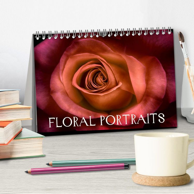 Produktbild: Floral Portraits - Blumen Impression (Tischkalender 2026 DIN A5 quer), CALVENDO Monatskalender