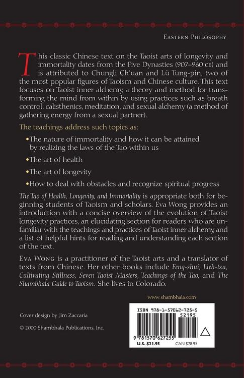 Produktbild: The Tao of Health, Longevity, and Immortality