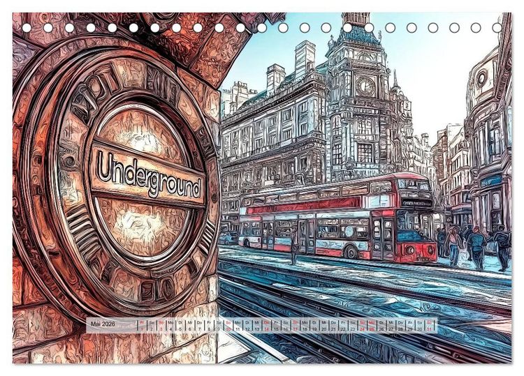 Produktbild: Comic City (Tischkalender 2026 DIN A5 quer), CALVENDO Monatskalender