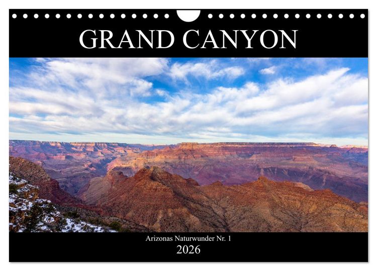 Produktbild: GRAND CANYON - Einblicke (Wandkalender 2026 DIN A4 quer), CALVENDO Monatskalender