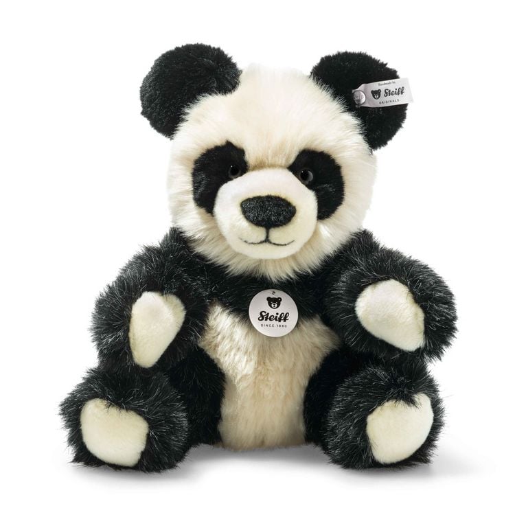 Produktbild: Steiff 060021 - Manschli Panda, sitzend, Pl&uuml;sch, 24 cm