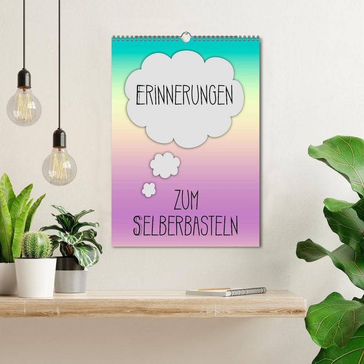 Produktbild: ERINNERUNGEN Zum Selberbasteln (Wandkalender 2026 DIN A3 hoch), CALVENDO Monatskalender