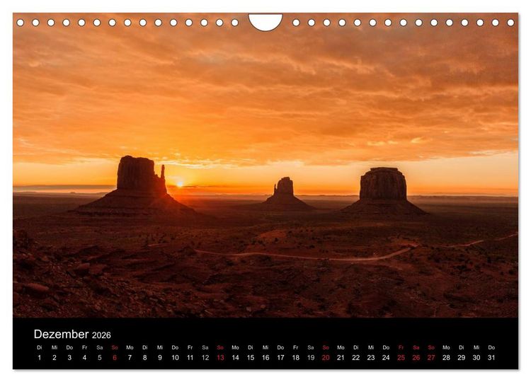 Produktbild: USA Landschaftskalender (Wandkalender 2026 DIN A4 quer), CALVENDO Monatskalender