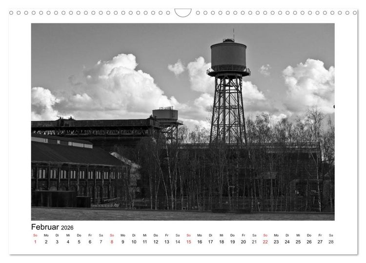 Produktbild: Bochum Black and White (Wandkalender 2026 DIN A3 quer), CALVENDO Monatskalender