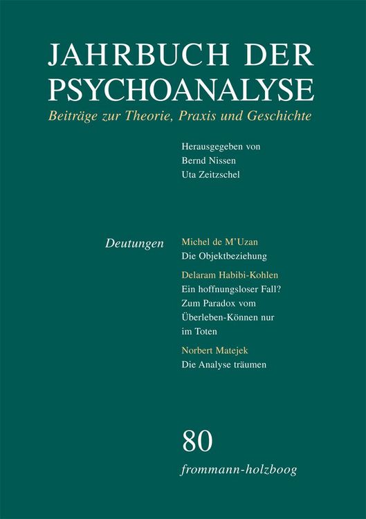 Produktbild: Jahrbuch der Psychoanalyse / Band 80: Deutungen