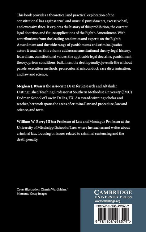 Produktbild: The Eighth Amendment and Its Future in a New Age of Punishment