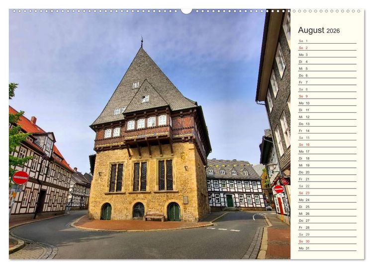 Produktbild: Goslar - Hanse- und Kaiserstadt im Harz (hochwertiger Premium Wandkalender 2026 DIN A2 quer), Kunstdruck in Hochglanz