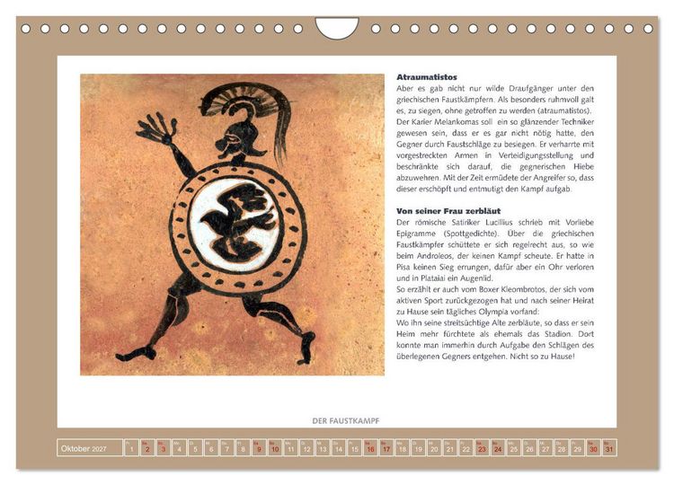 Produktbild: Kurioses im Antiken Olympia (Wandkalender 2027 DIN A4 quer), CALVENDO Monatskalender