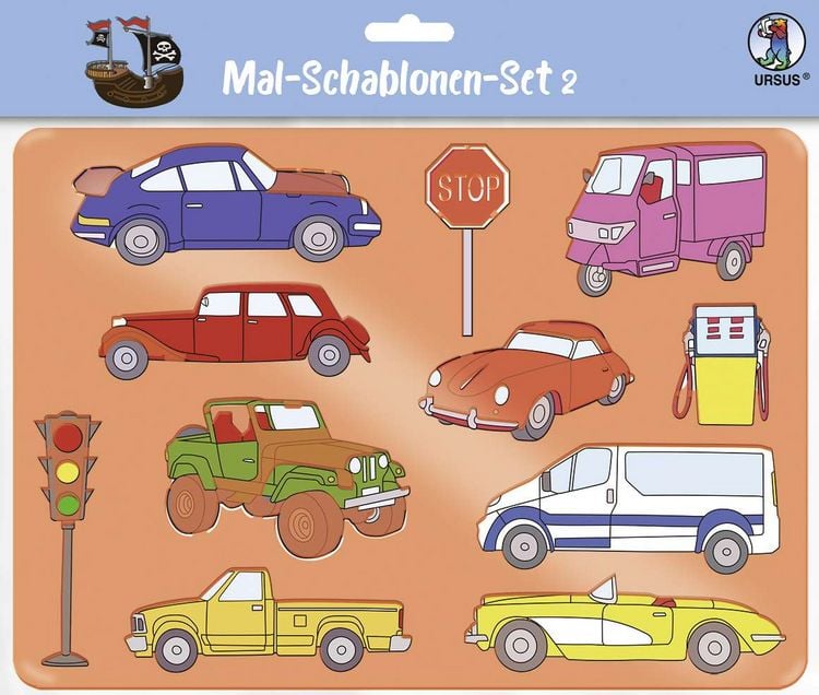 Produktbild: Mal-Schablonen-Set 1 ("Jungen")