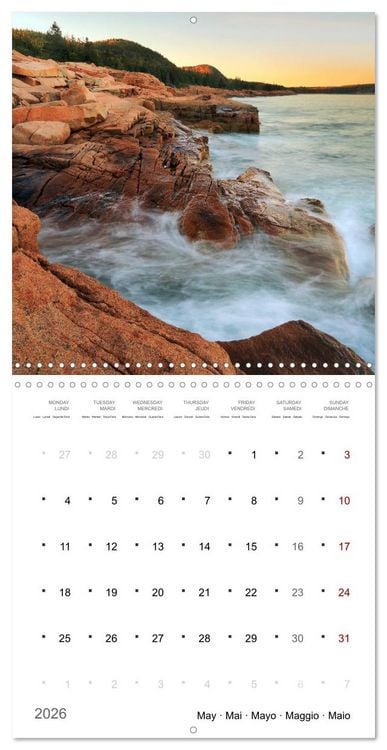 Produktbild: New England - from Rhode Island to Maine (Wall Calendar 2026 12 &times; 12 Inch) CALVENDO 12 Month Wall Calendar