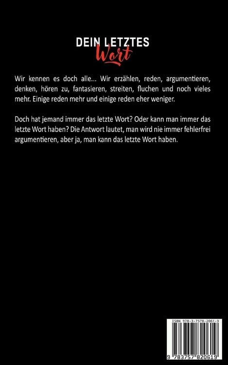 Produktbild: Dein letztes Wort