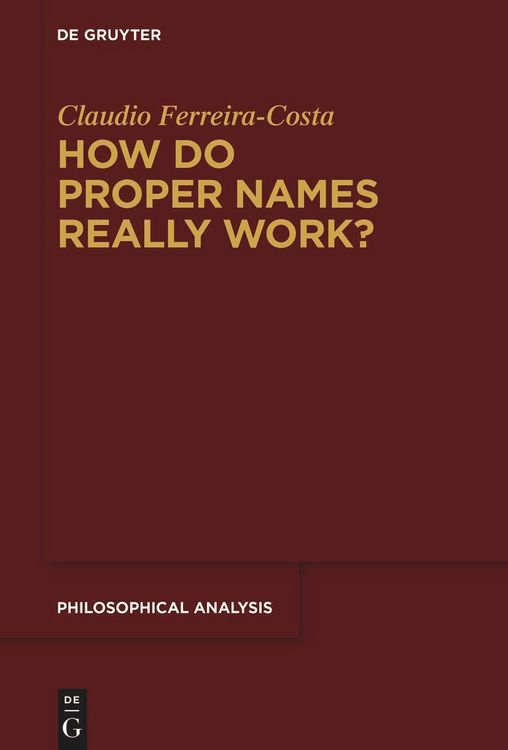 Produktbild: How Do Proper Names Really Work?