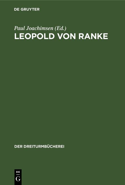 Produktbild: Leopold von Ranke