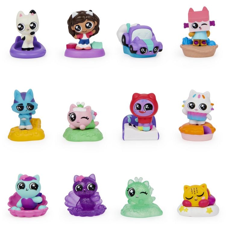 Produktbild: Gabby‘s Dollhouse, 1 von 12 Mini Überraschungs-Figuren (verschiedene Serien-Charaktere)