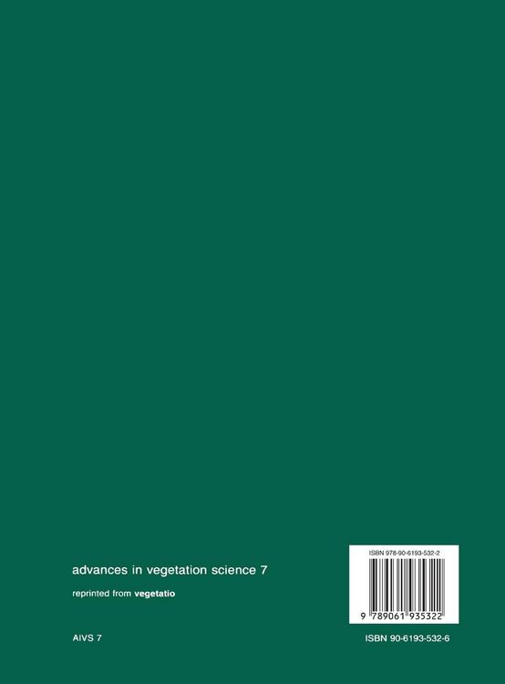 Produktbild: Plant community ecology: Papers in honor of Robert H. Whittaker