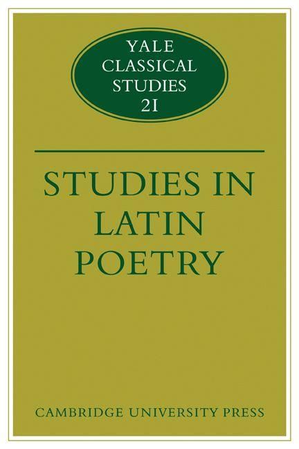 Produktbild: Studies in Latin Poetry