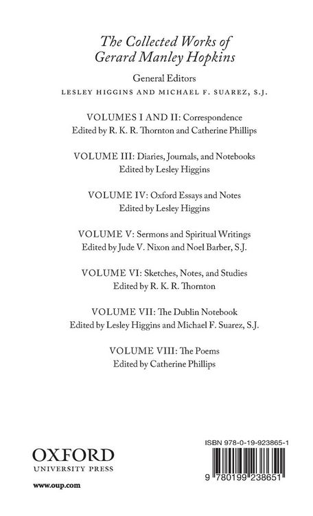 Produktbild: Collected Works of Gerard Manley Hopkins