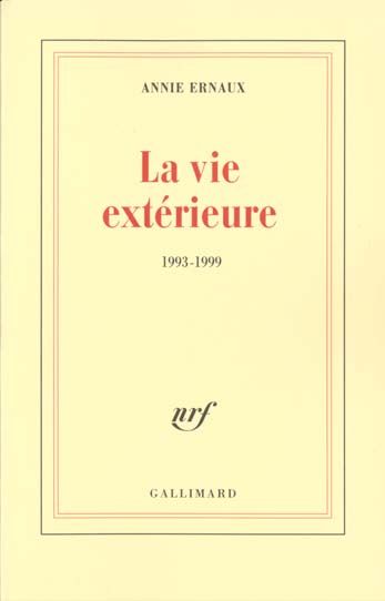 Produktbild: La vie ext&eacute;rieure