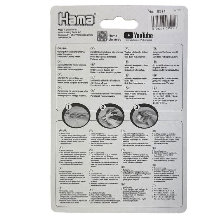 Produktbild: HAMA Maxi Blister-Packung mit 250 Perlen Pastellmix