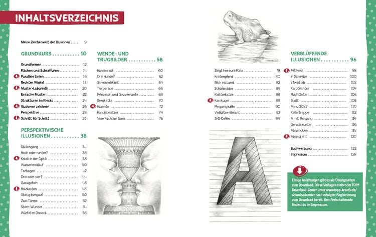 Produktbild: Die Kunst des Zeichnens f&uuml;r Kinder Zeichenschule - Optische T&auml;uschung