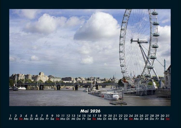 Produktbild: London 2026 Fotokalender DIN A4