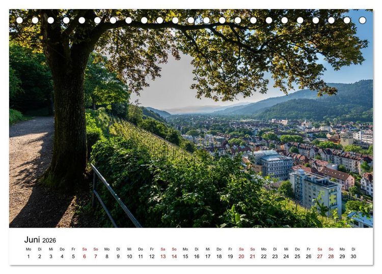 Produktbild: Freiburg, Drumherum (Tischkalender 2026 DIN A5 quer), CALVENDO Monatskalender