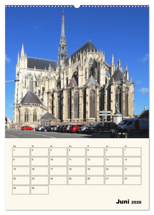 Produktbild: Amiens - Malerische, geschichtstr&auml;chtige Stadt (Wandkalender 2026 DIN A2 hoch), CALVENDO Monatskalender