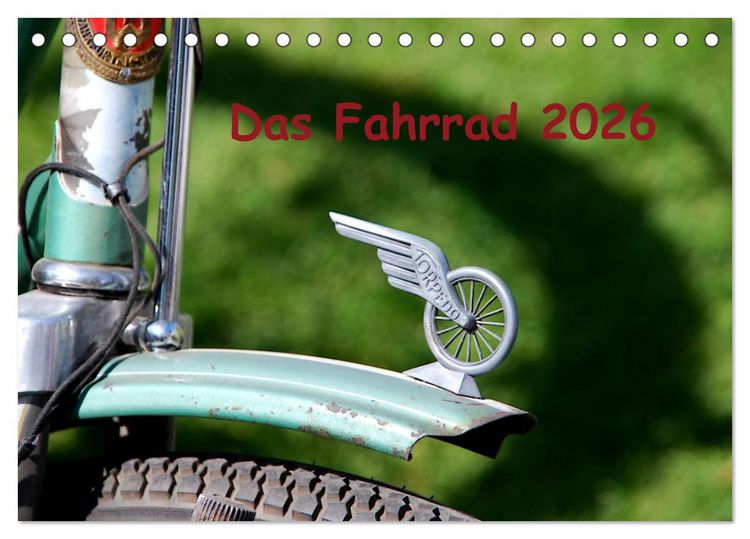 Produktbild: Das Fahrrad 2026 (Tischkalender 2026 DIN A5 quer), CALVENDO Monatskalender