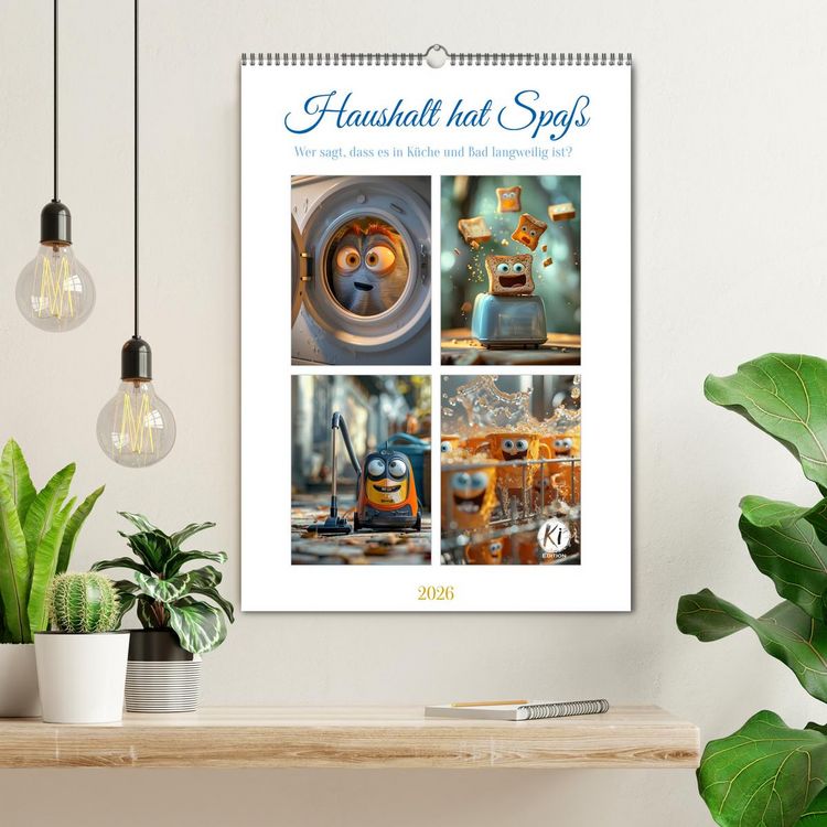 Produktbild: Haushalt hat Spa&szlig; (Wandkalender 2026 DIN A2 hoch), CALVENDO Monatskalender