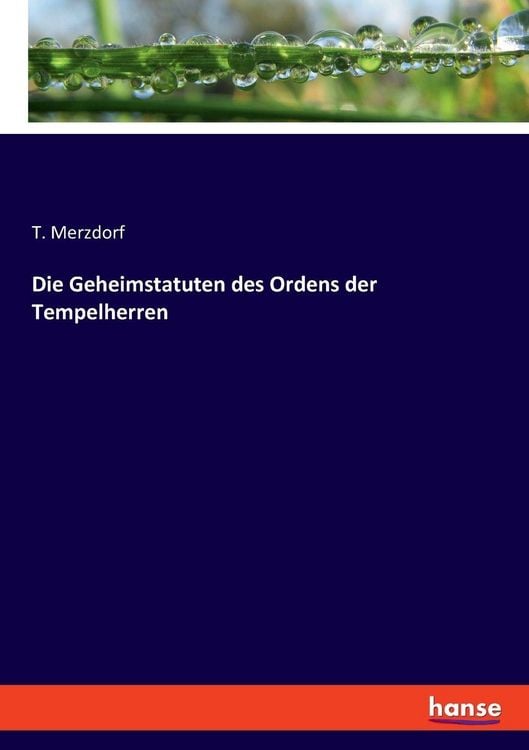 Produktbild: Die Geheimstatuten des Ordens der Tempelherren