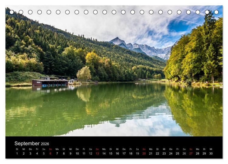Produktbild: Traumlandschaft Werdenfelser Land - Teil II (Tischkalender 2026 DIN A5 quer), CALVENDO Monatskalender