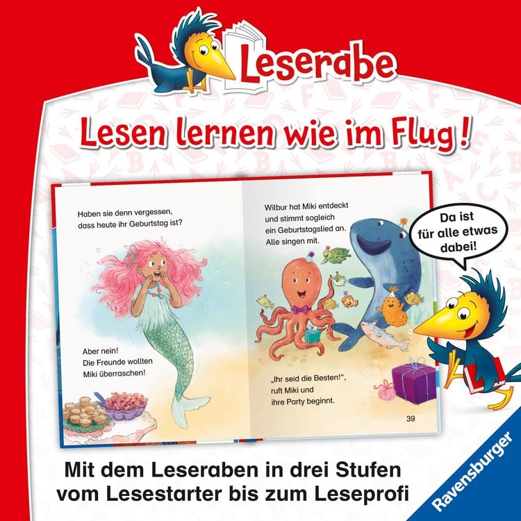 Produktbild: Leserabe 1. Lesestufe - Meerm&auml;dchen Miki feiert Geburtstag