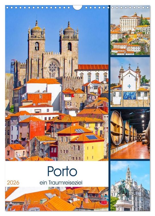 Produktbild: Porto - ein Traumreiseziel (Wandkalender 2026 DIN A3 hoch), CALVENDO Monatskalender