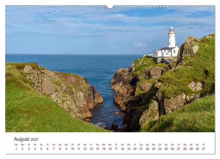 Produktbild: Leuchtt&uuml;rme Irlands (hochwertiger Premium Wandkalender 2027 DIN A2 quer), Kunstdruck in Hochglanz