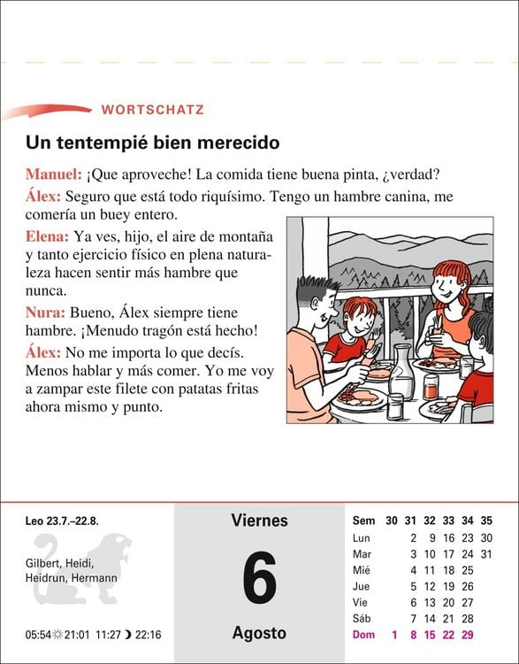 Produktbild: Spanisch Sprachkalender 2027 - Spanisch lernen leicht gemacht - Tagesabrei&szlig;kalender