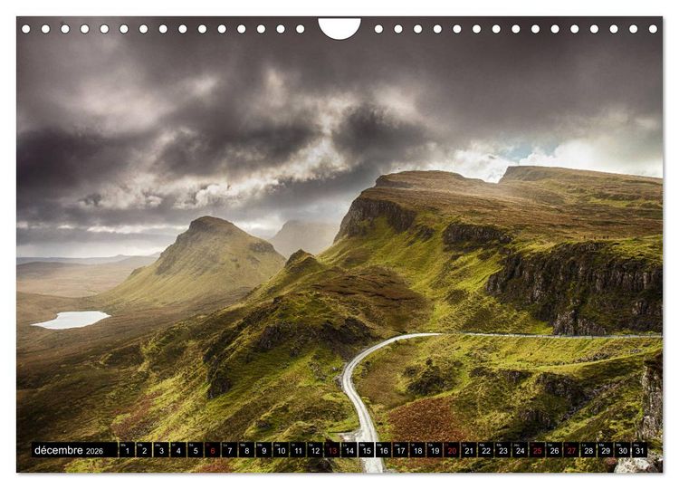 Produktbild: HIGHLAND, Lumi&egrave;res d'Ecosse (Calendrier mural 2026 DIN A4 vertical), CALVENDO calendrier mensuel