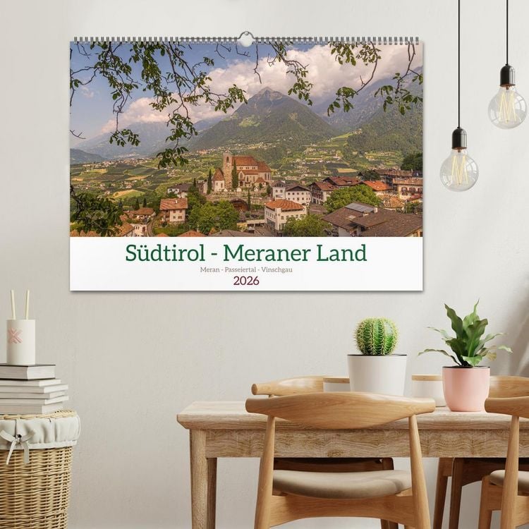 Produktbild: S&uuml;dtirol - Meraner Land (Wandkalender 2026 DIN A2 quer), CALVENDO Monatskalender